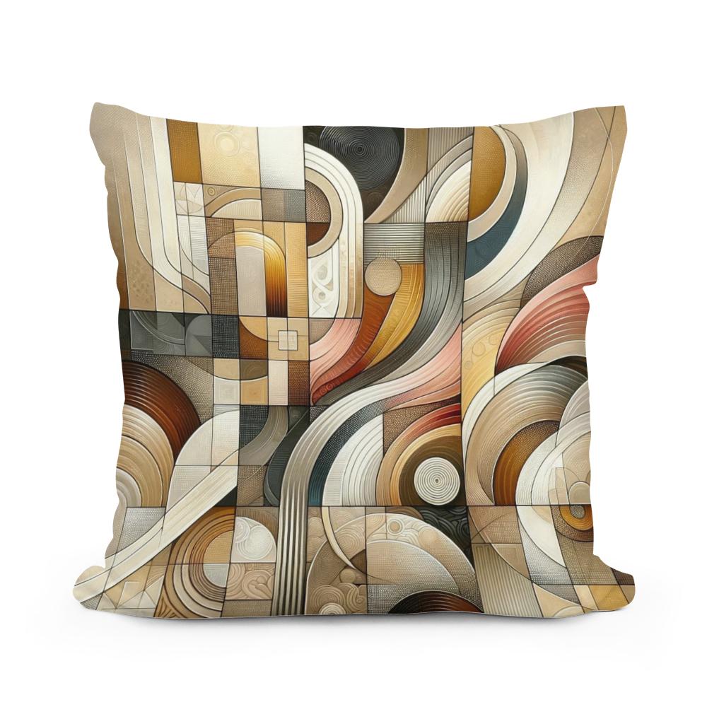 Embrace of Hearth Hues Cotton Cushion