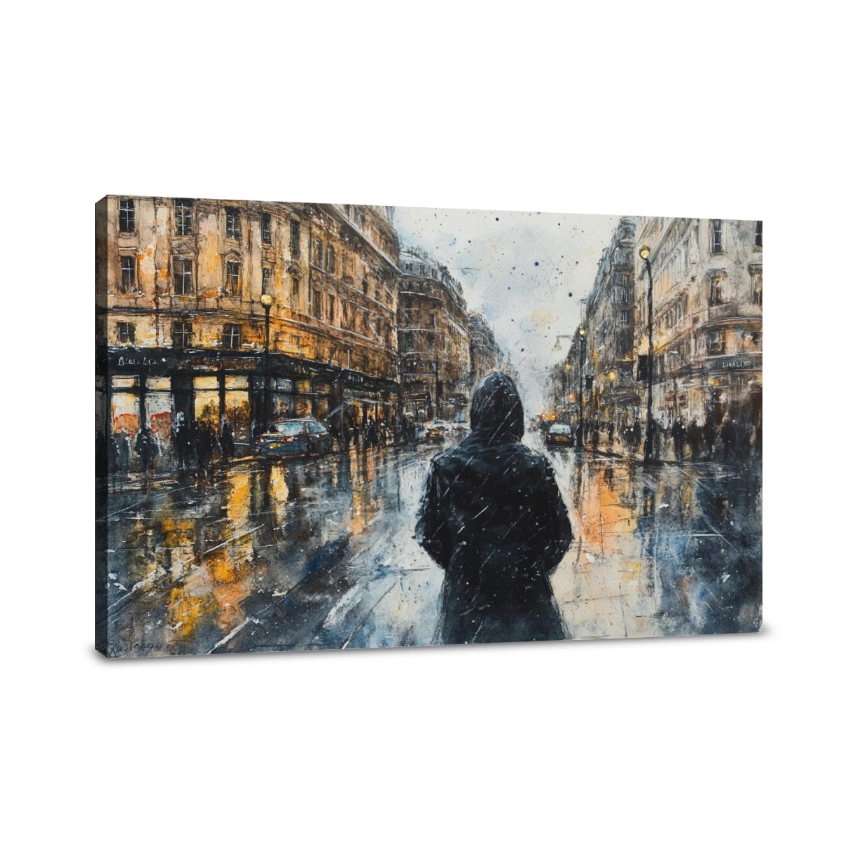 Shadowed Pursuit Canvas