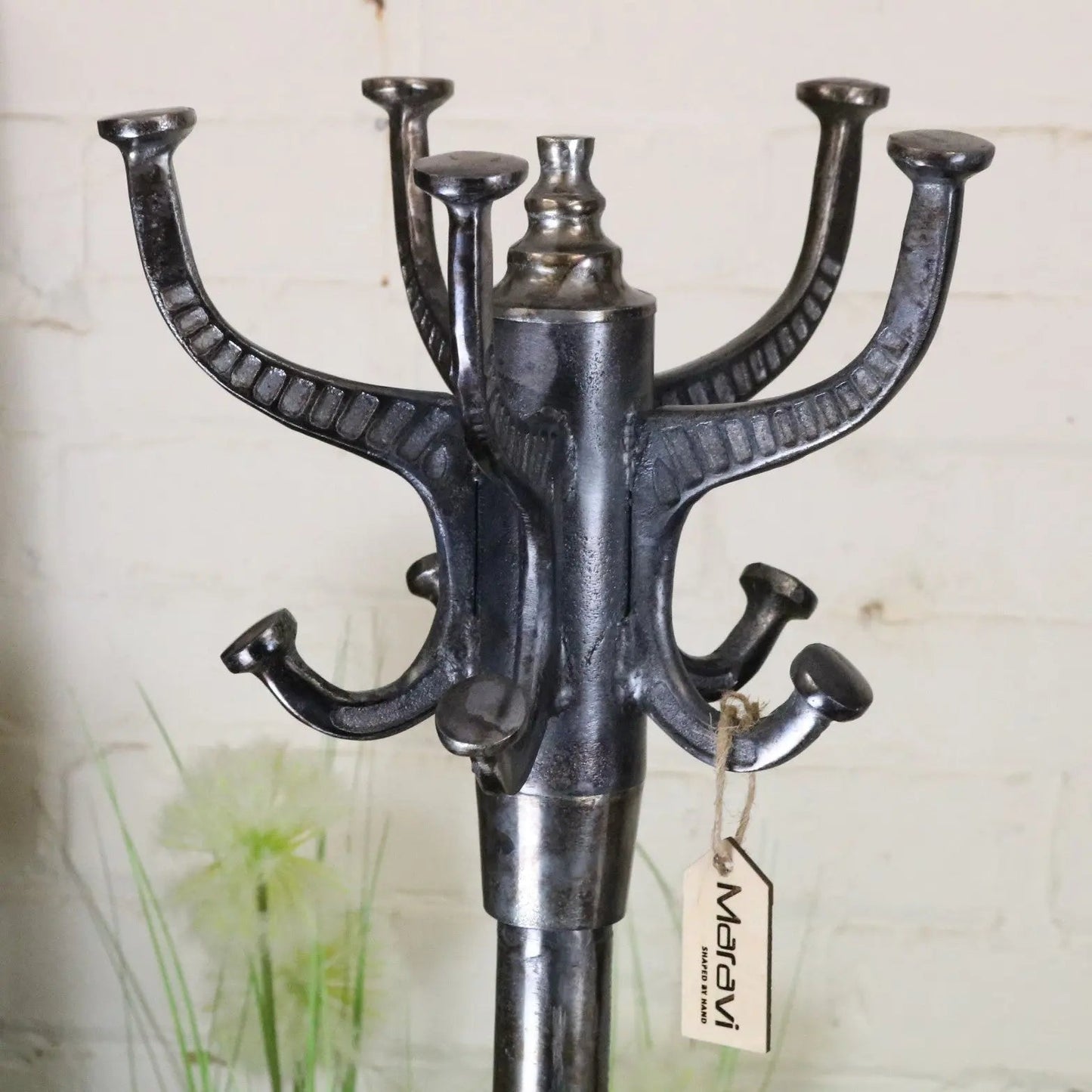 Ural Vintage Metal Coat Stand Gunmetal Colour
