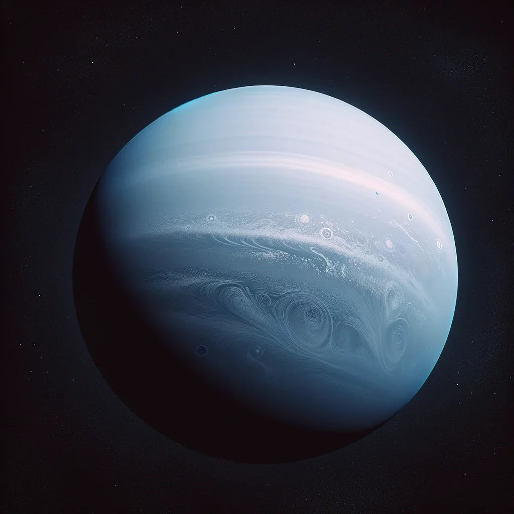 Uranus' Celestial Calm Cotton Cushion