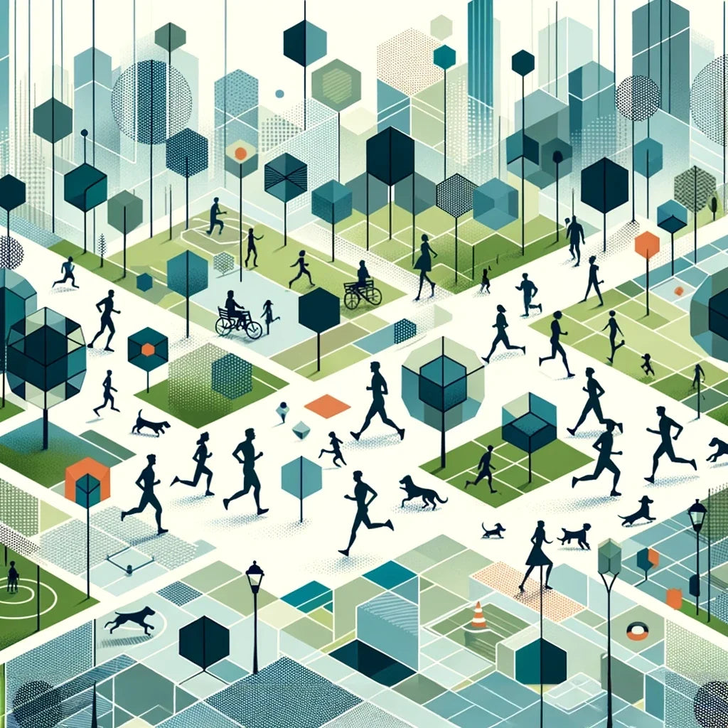 Urban Park Harmony Canvas