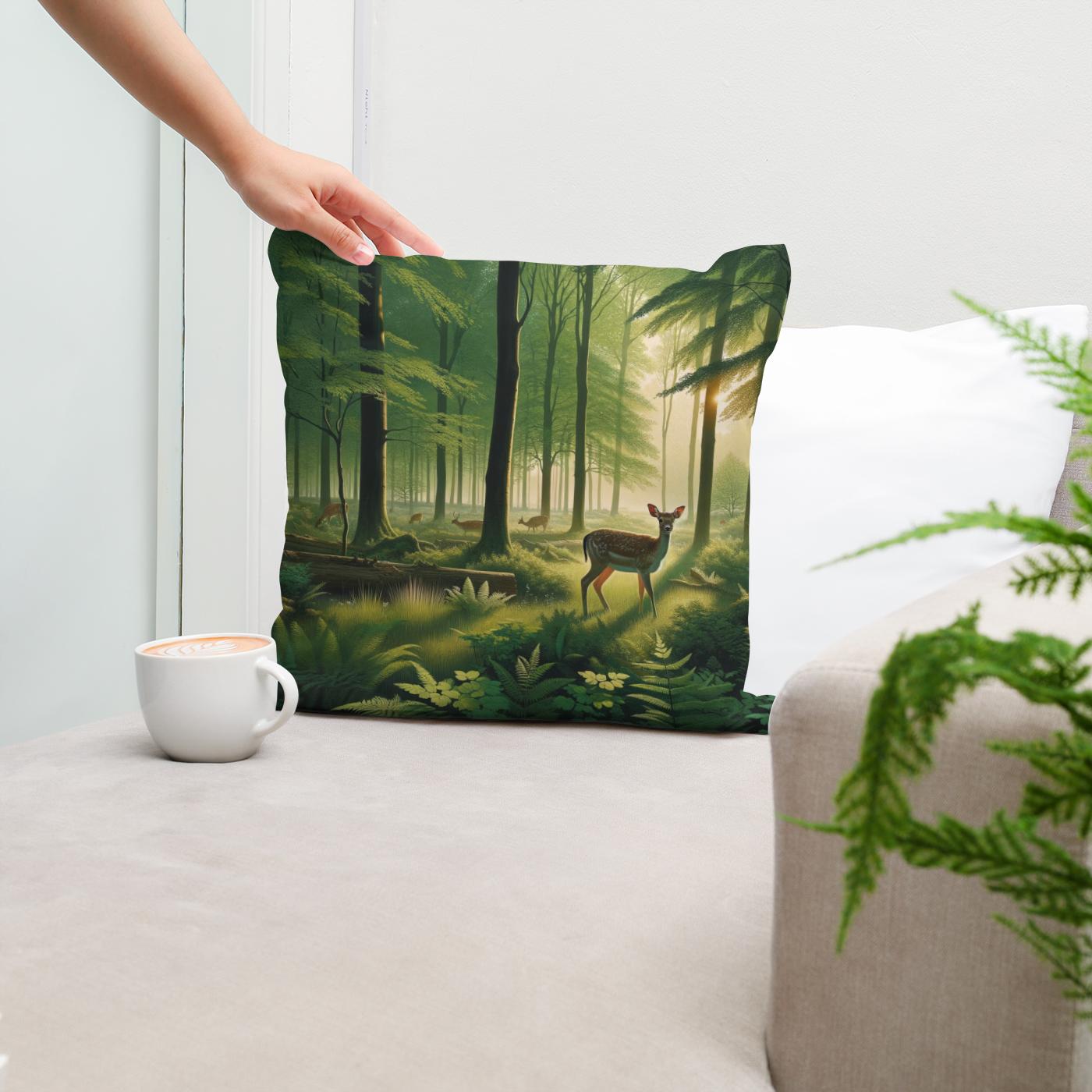Dawn Forest Cotton Cushion