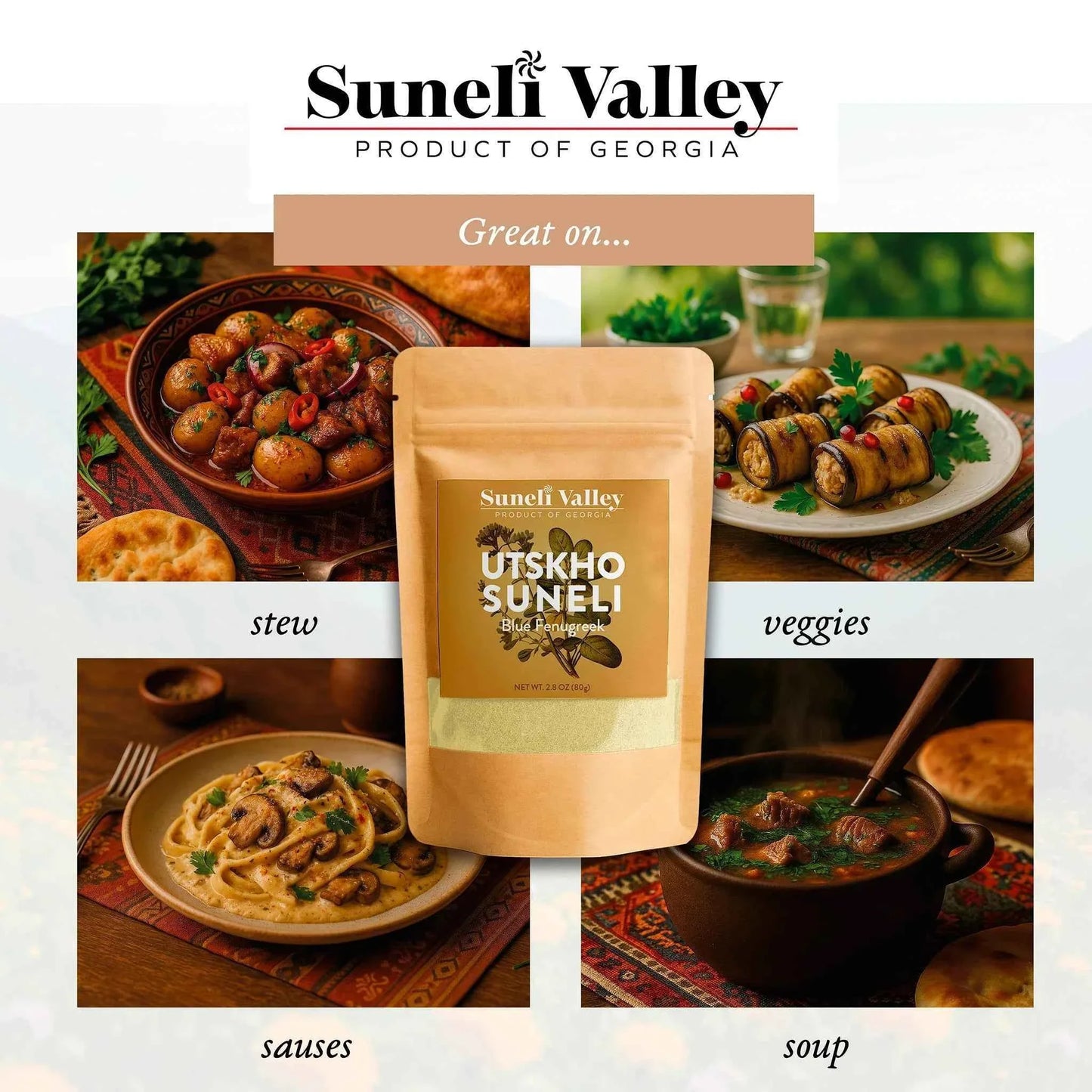 Utskho Suneli – Blue Fenugreek Blend 80g