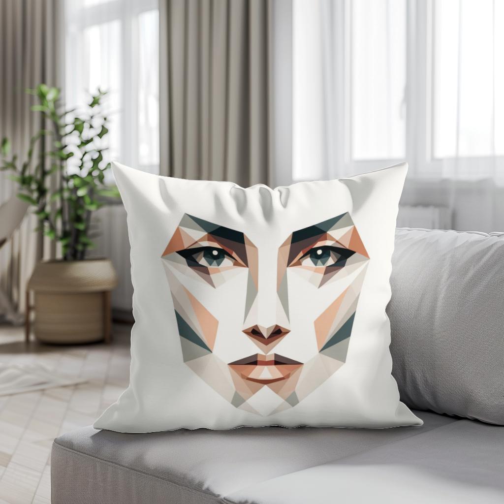 Gaze of Serenity Cotton Cushion