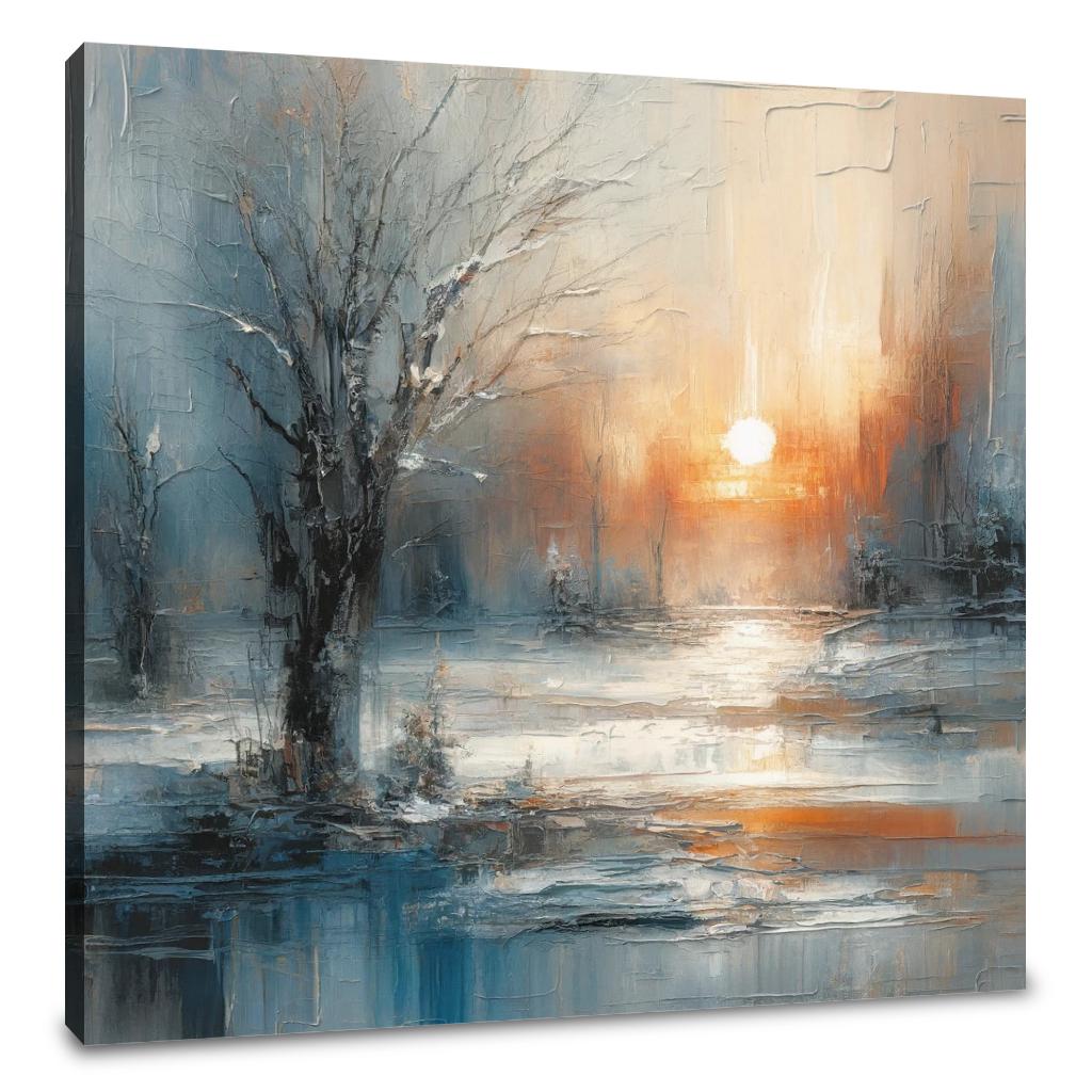 Winter Solitude Symphony Canvas