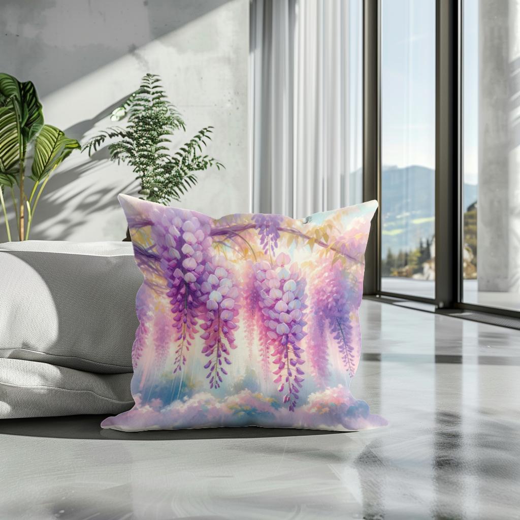 Wisteria Garden Cotton Cushion