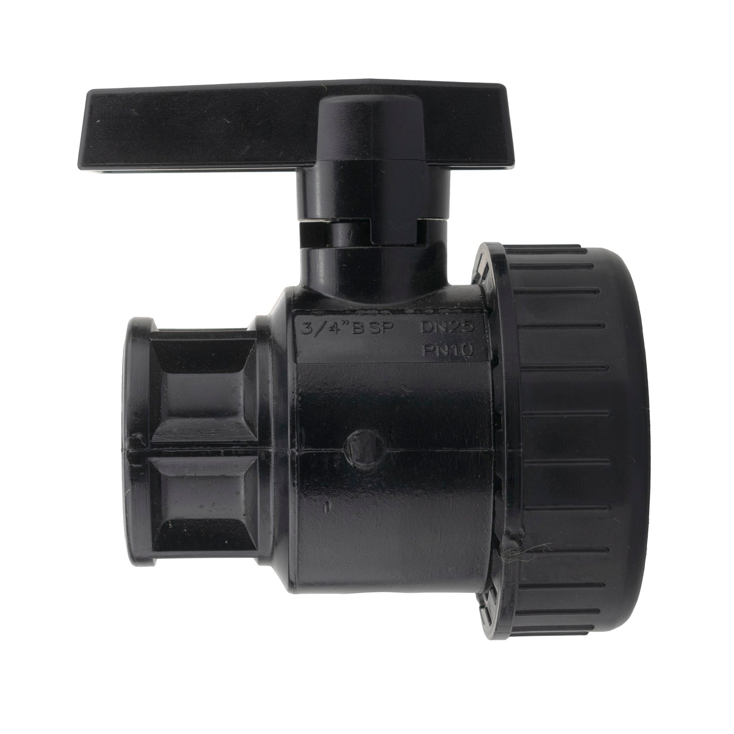 ¾” BSP Water Butt Fitting with Full Flow PP Valve and 32mm MDPE Fitting
