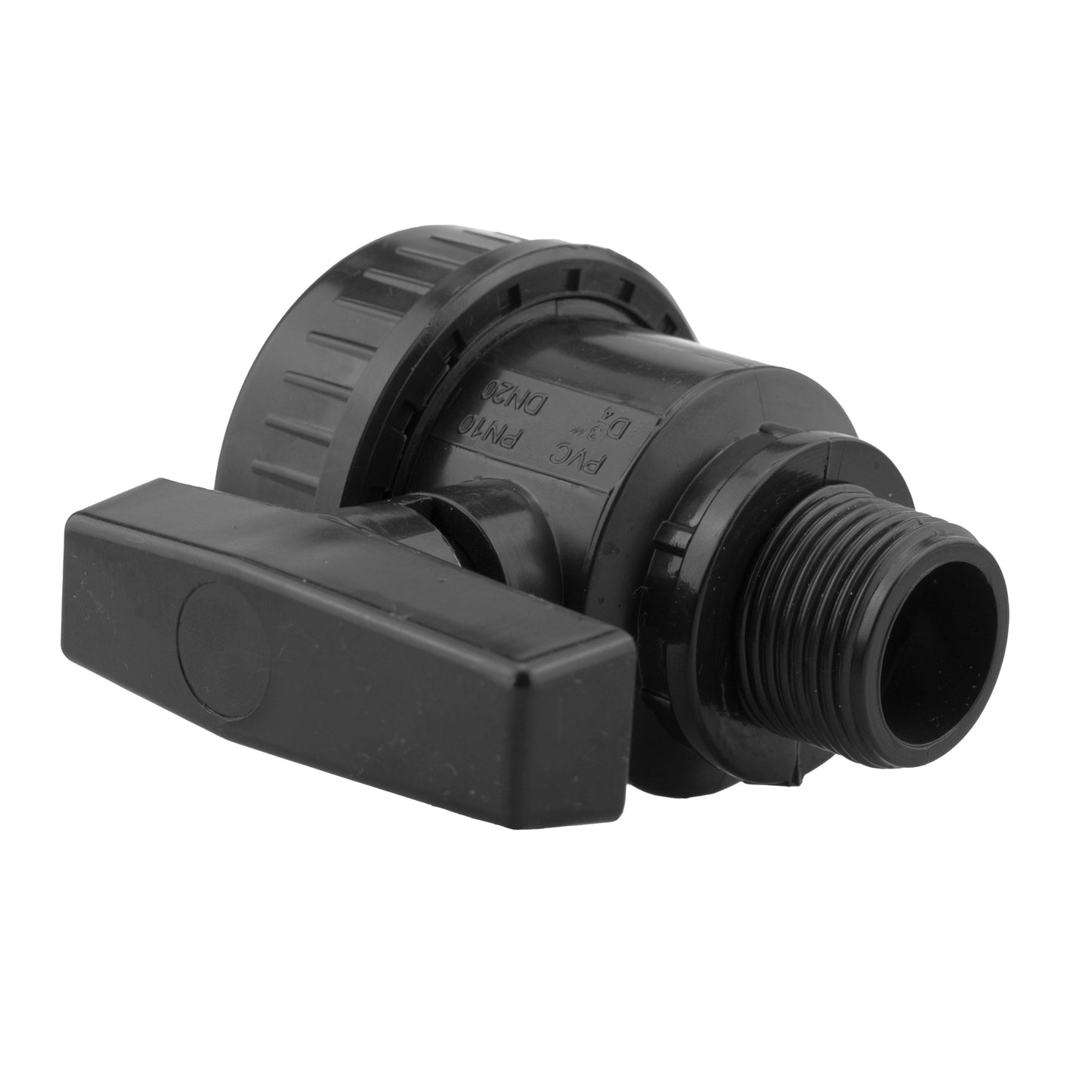 Wall Flange Kit 32mm MDPE + Large Plastic Valve + Geka