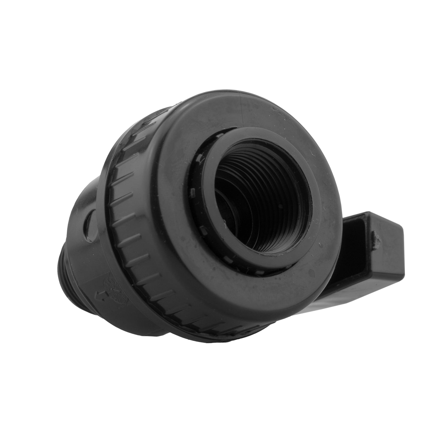 Wall Flange Kit 32mm MDPE + Large Plastic Valve + Geka