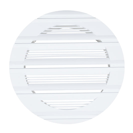 Louvre Vent Round Bella 100mm White