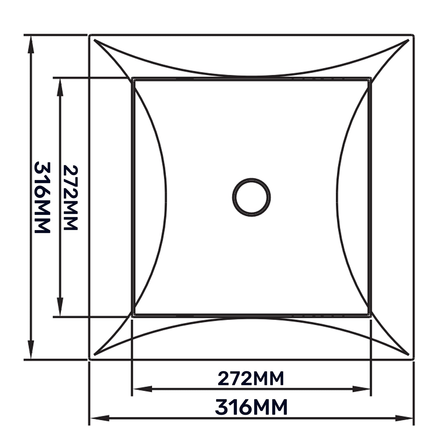 Access Panel Door PP, White 300mm x 300mm