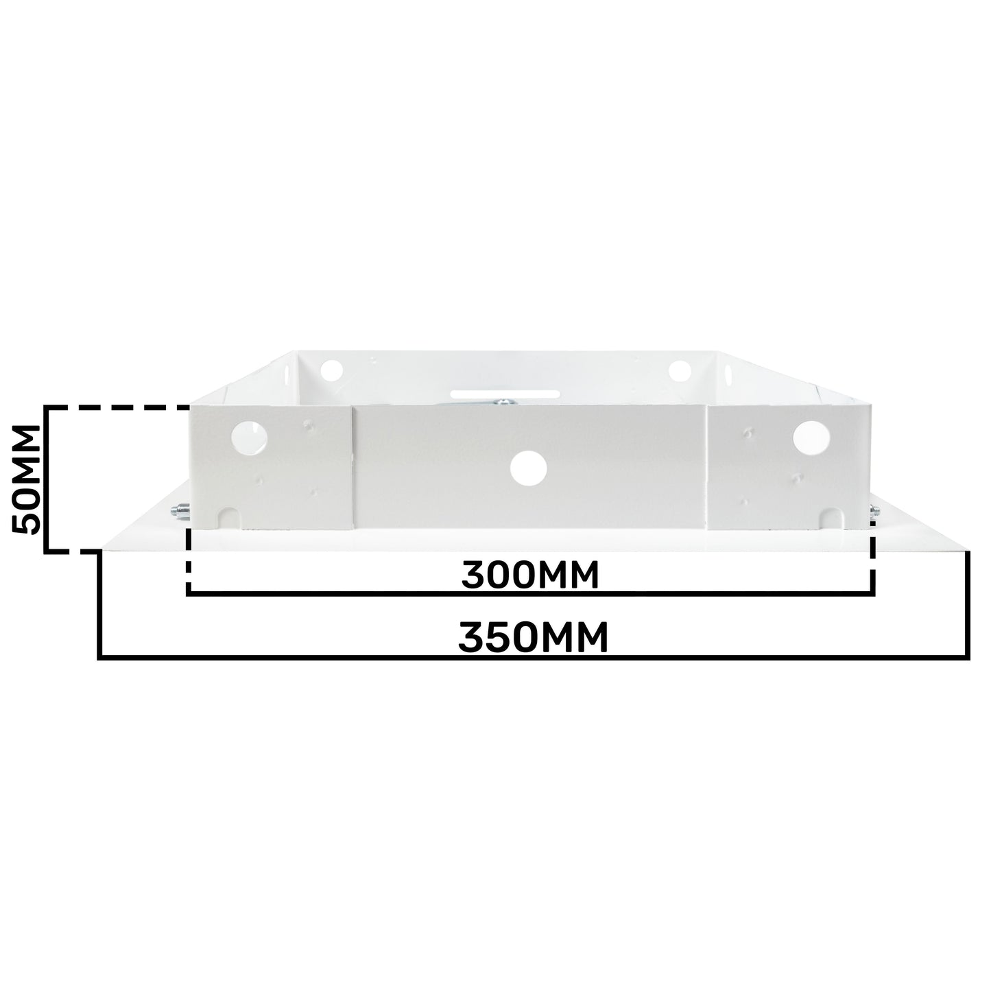 Access Panel Door Metal With Lock, White 250mm x 300mm