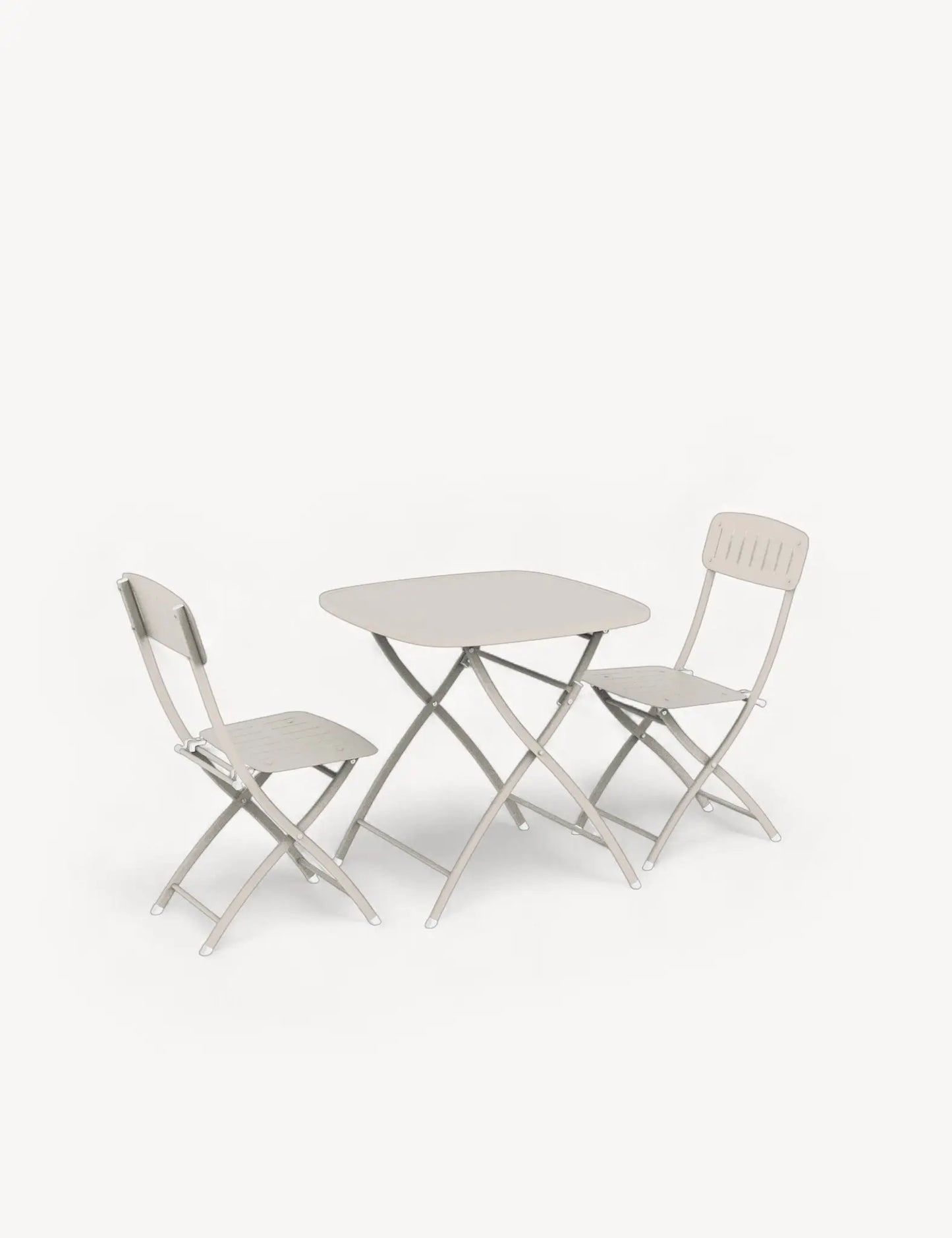 Venice 2 Seater Folding Bistro Set in Cashmere
