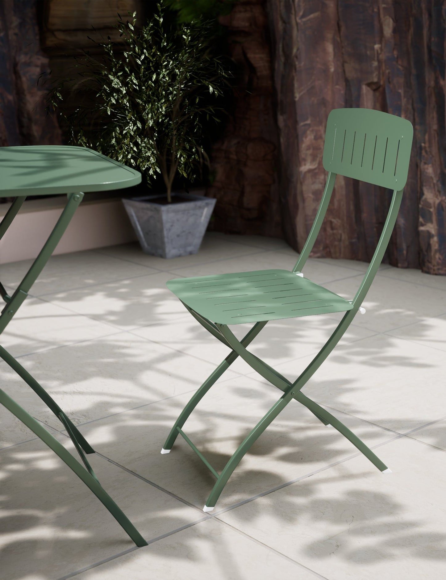 Venice 2 Seater Folding Bistro Set in Moss