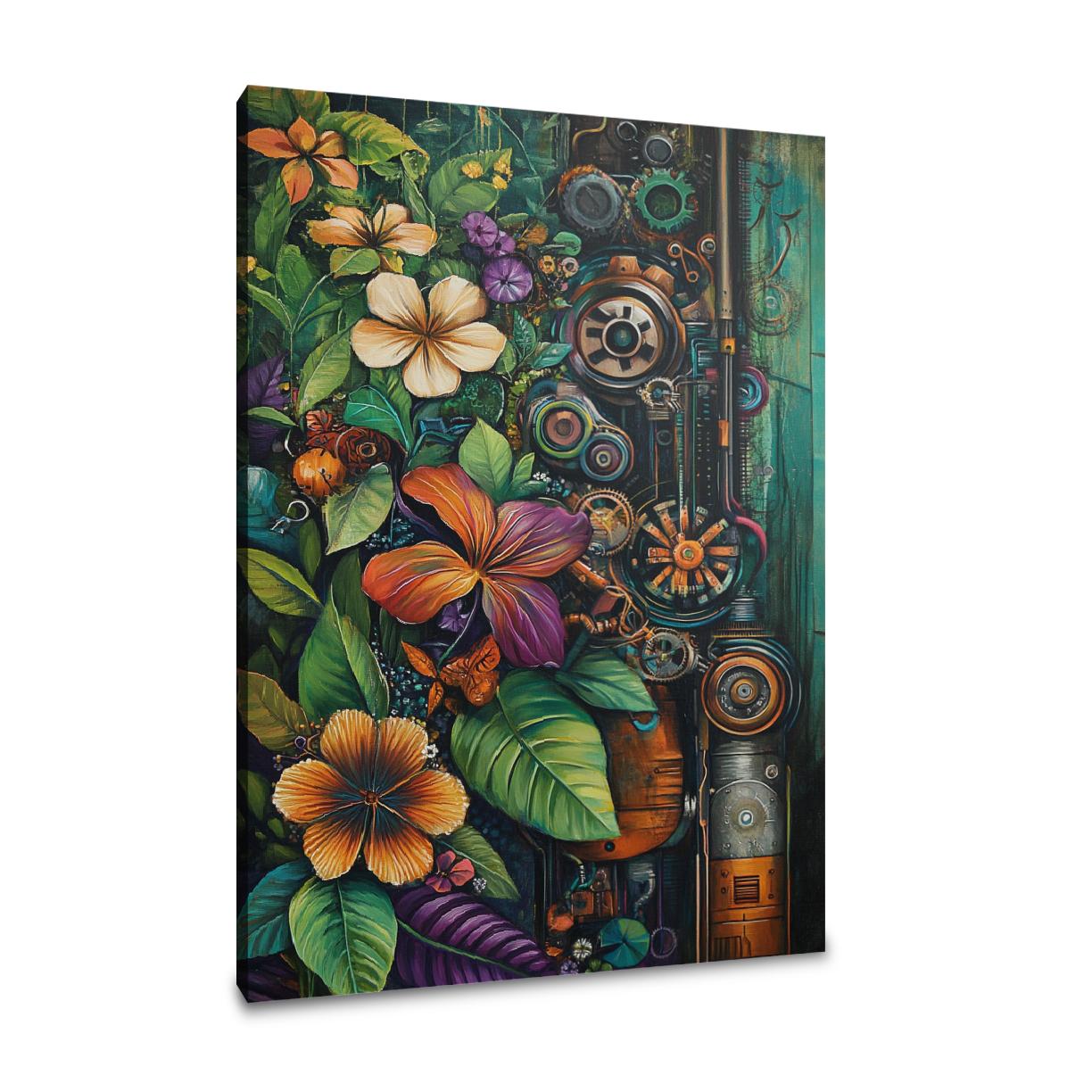 Nature-Machine Harmony Canvas