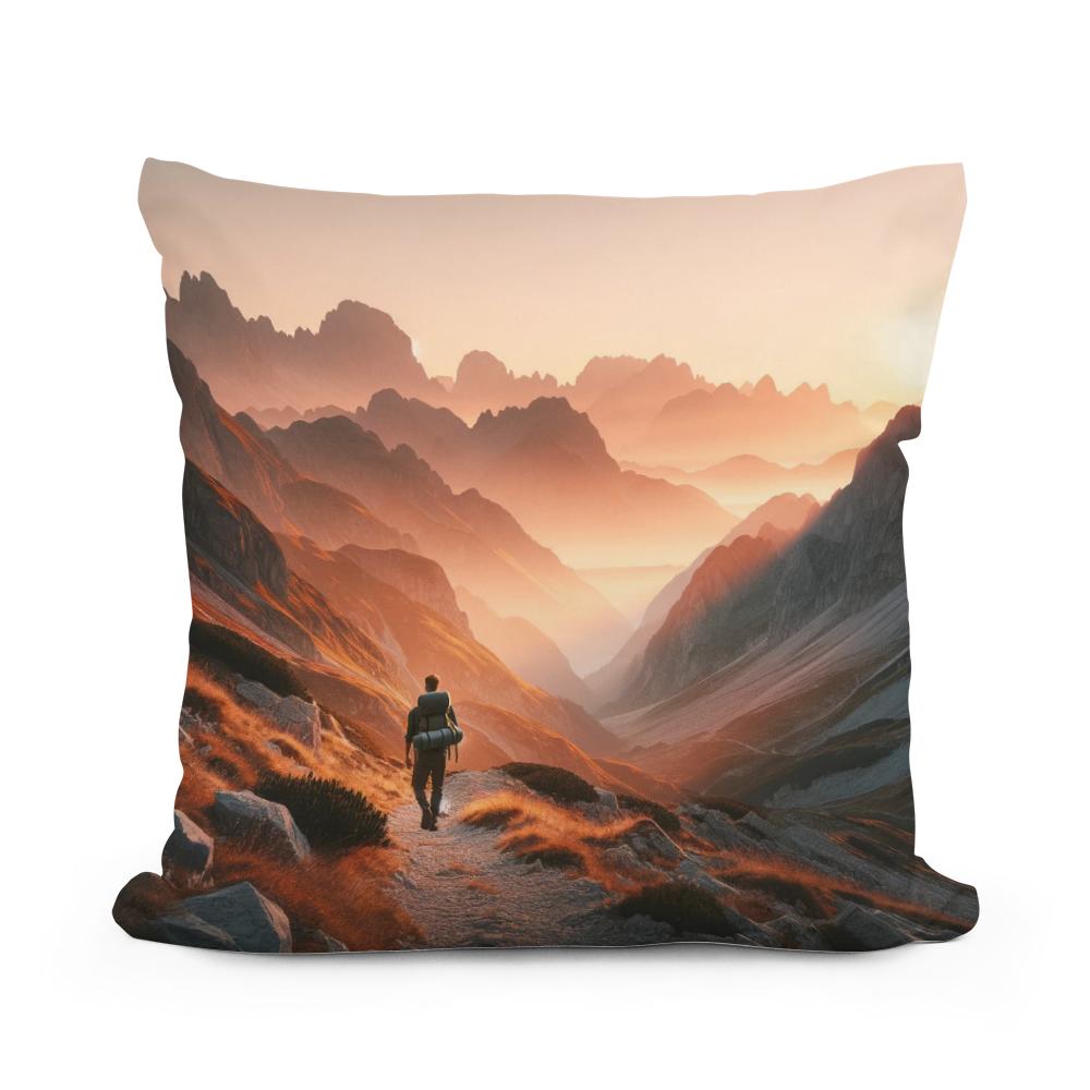 Sunrise Summit Cotton Cushion