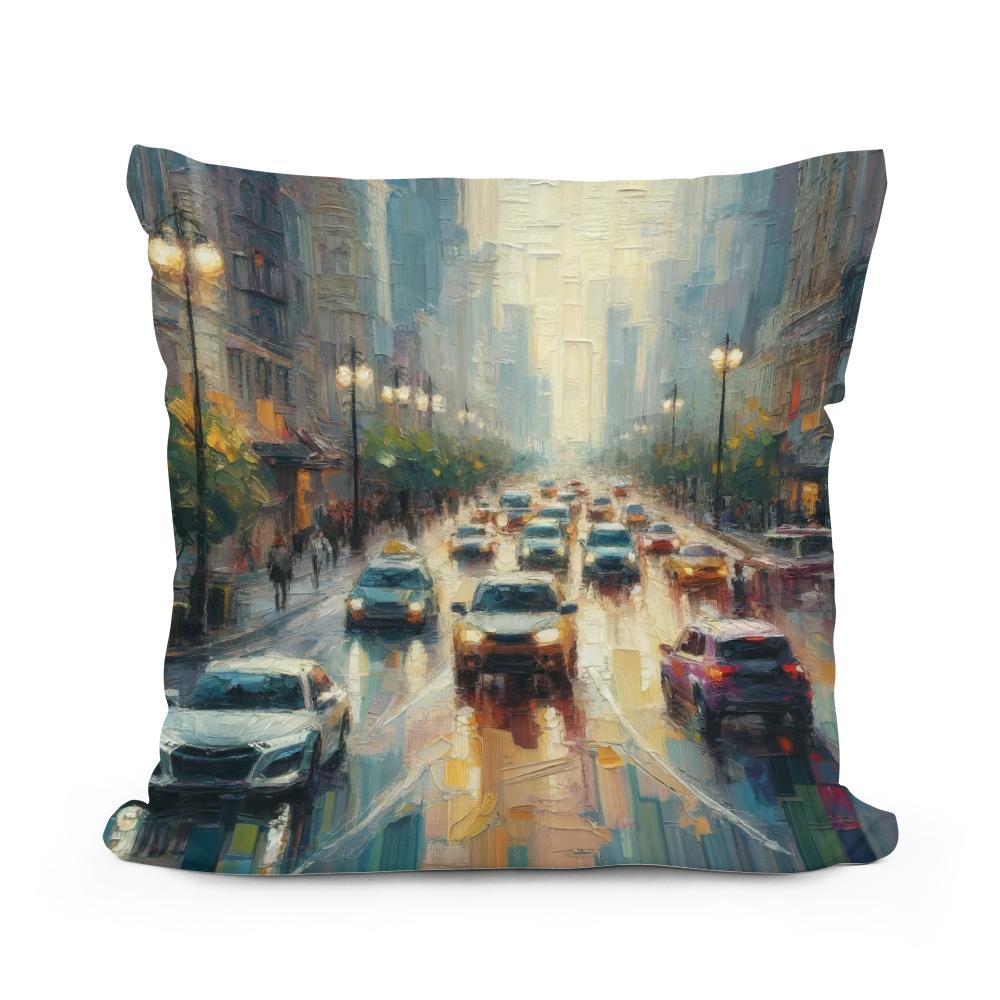 Urban Whispers Cotton Cushion