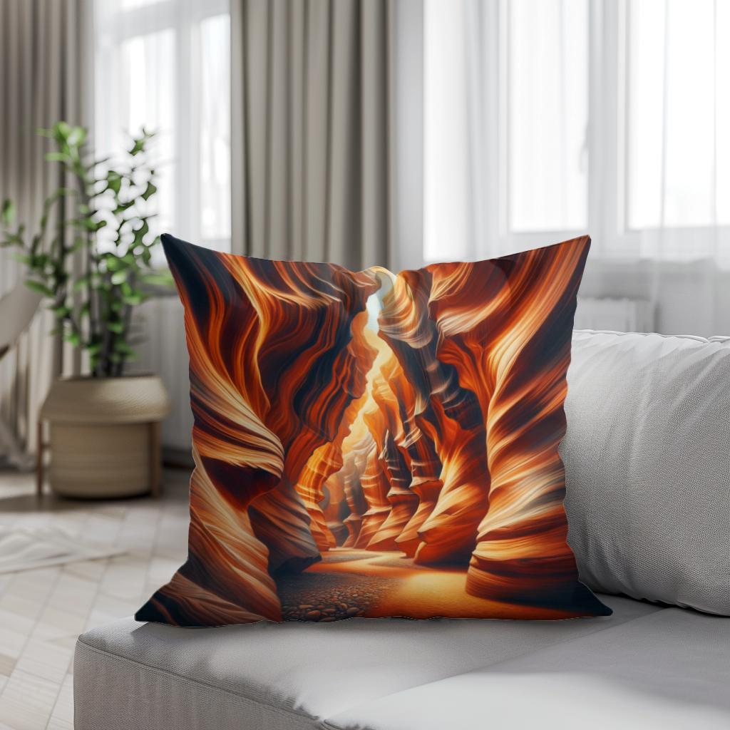 Canyon Passageways Cotton Cushion