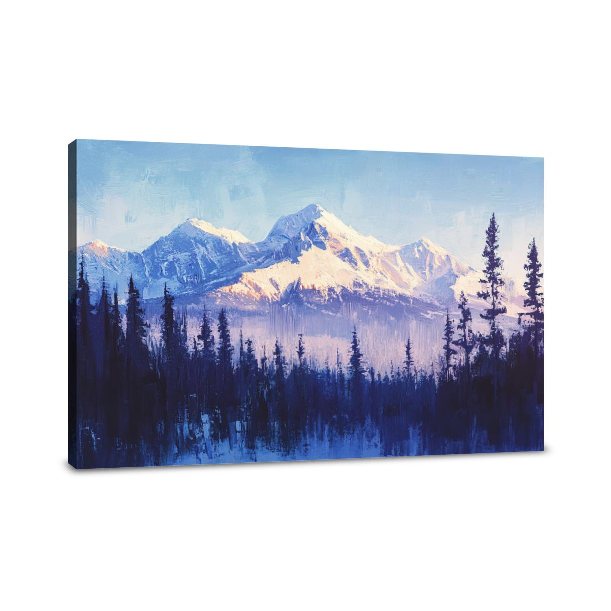 Enigmatic Alpine Serenity Canvas