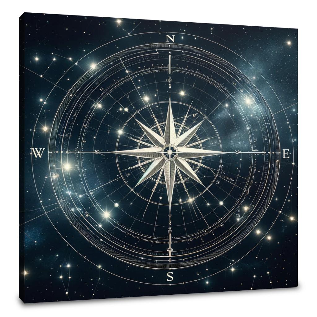 Celestial Compass Canvas