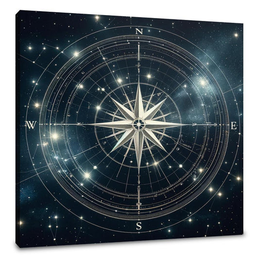Celestial Compass Canvas