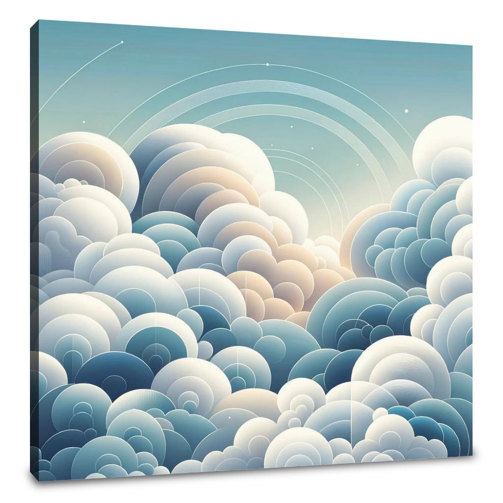 Sky Geometry Tranquility Canvas