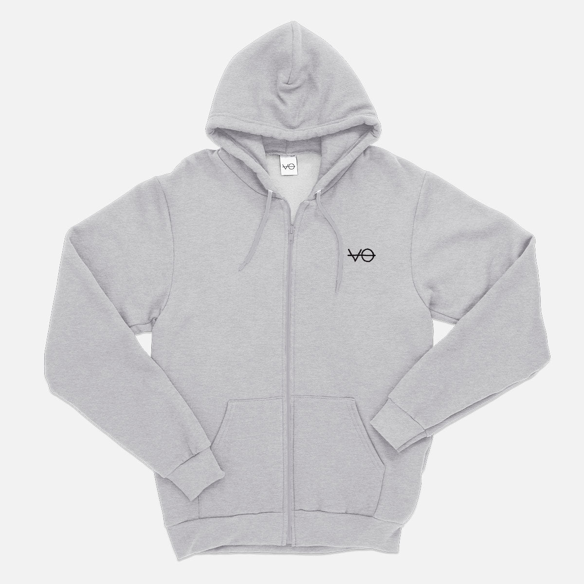 VO Embroidered Zip Up Hoodie (Unisex)