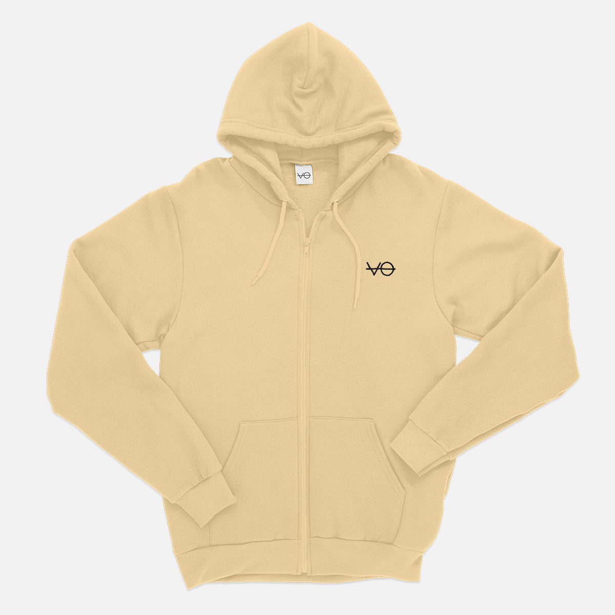 VO Embroidered Zip Up Hoodie (Unisex)