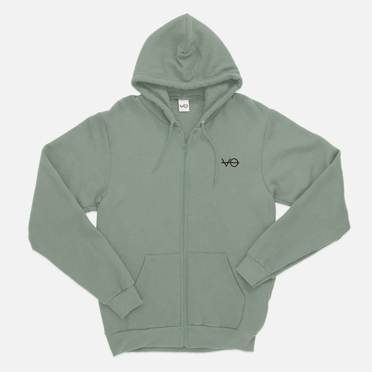 VO Embroidered Zip Up Hoodie (Unisex)