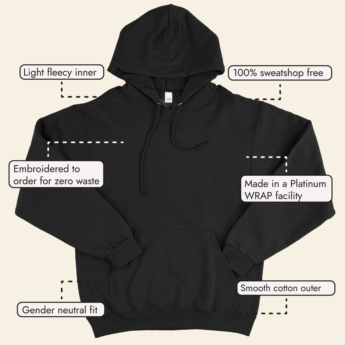 VO Embroidered Hoodie (Unisex)