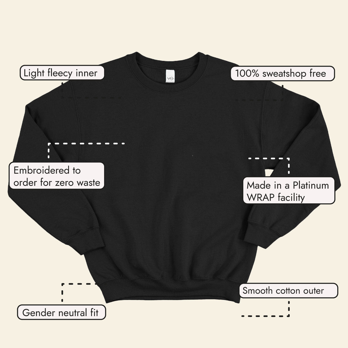 Steadfast Embroidered Sweatshirt (Unisex)