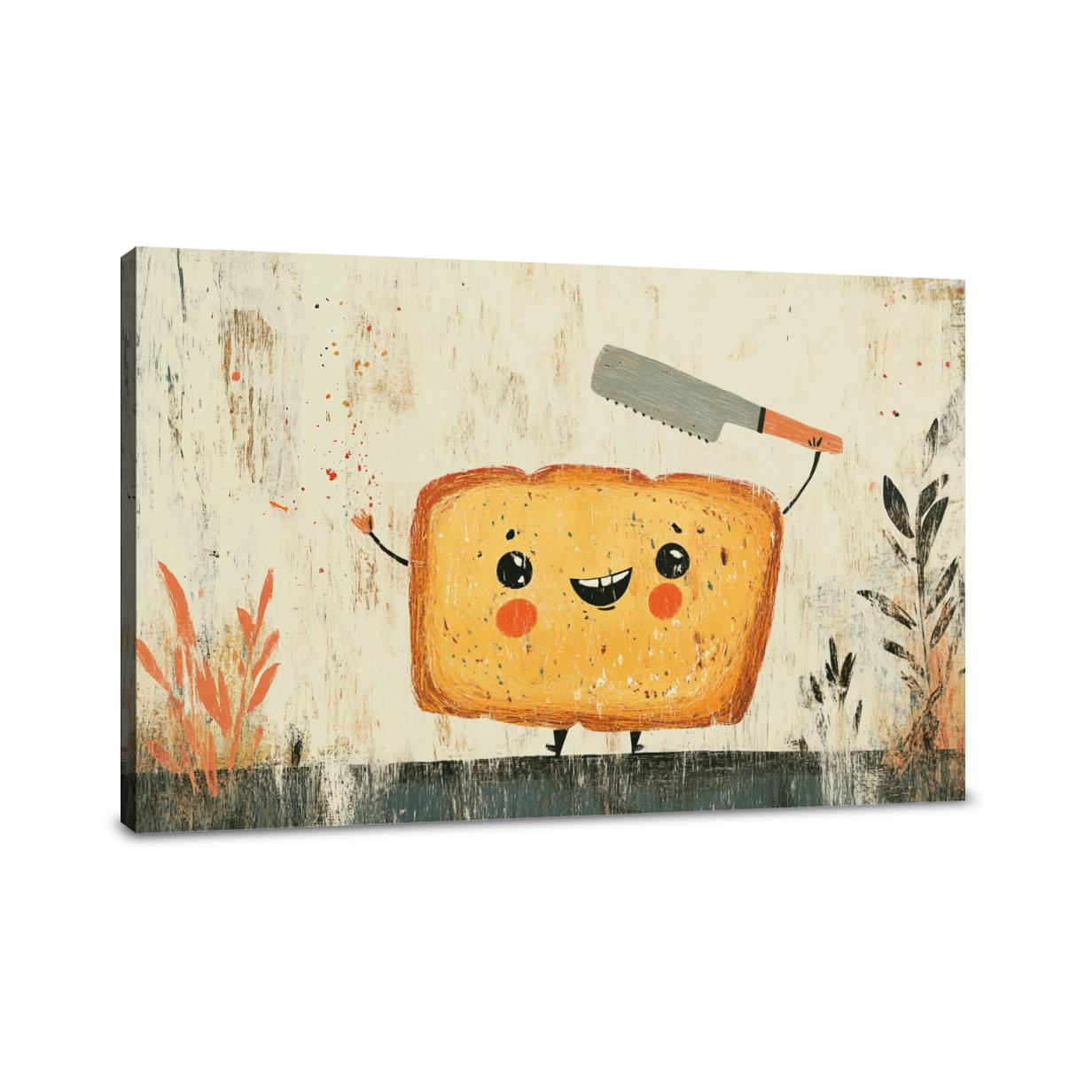 Smiling Bread Canvas