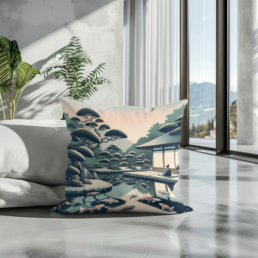 Zen Reflections Cotton Cushion