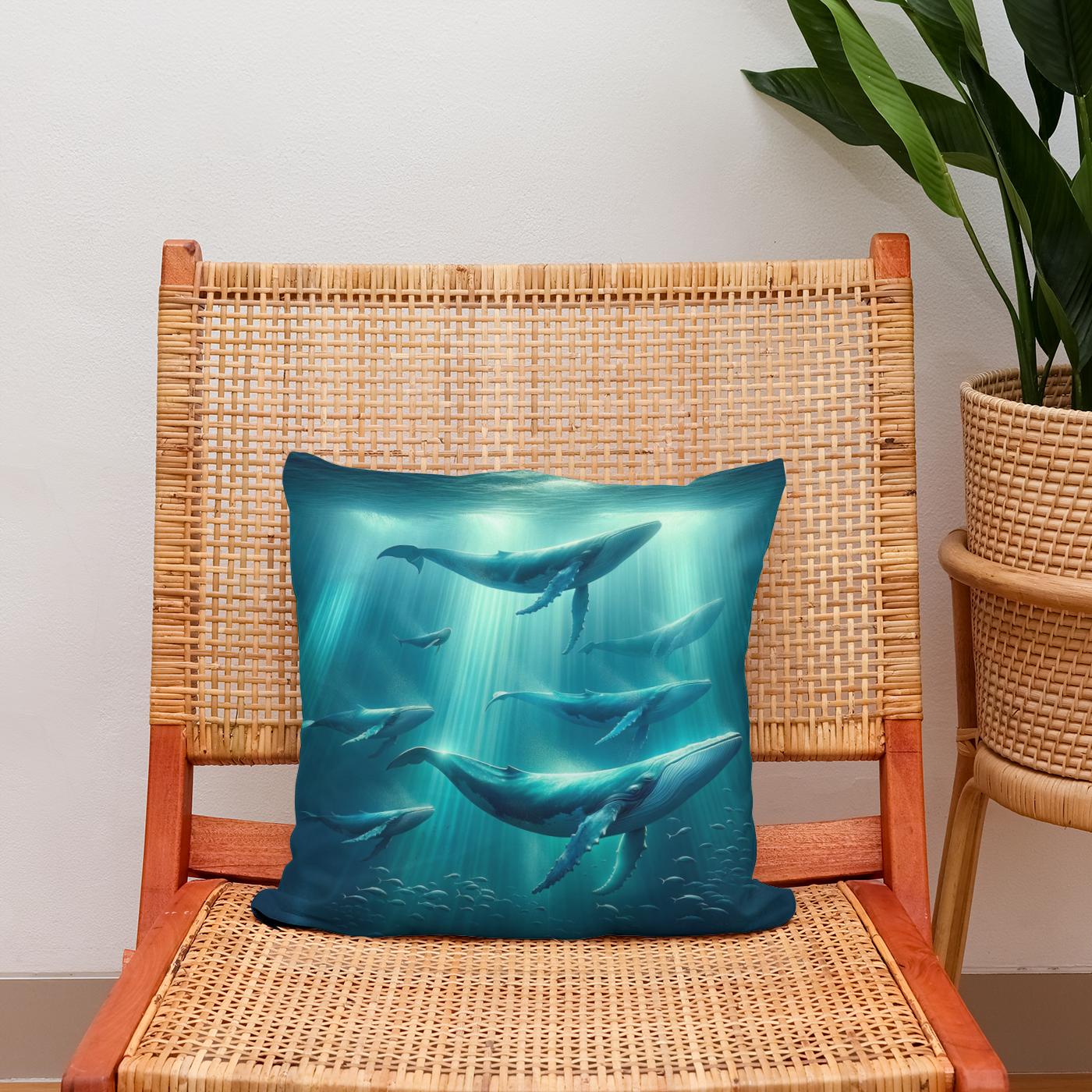 Ocean Ballet Cotton Cushion