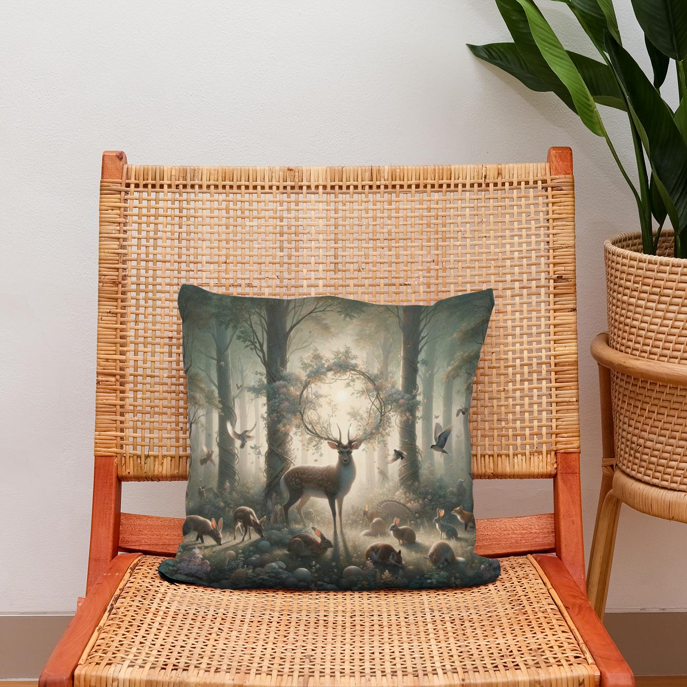 Enchanted Nature Cotton Cushion