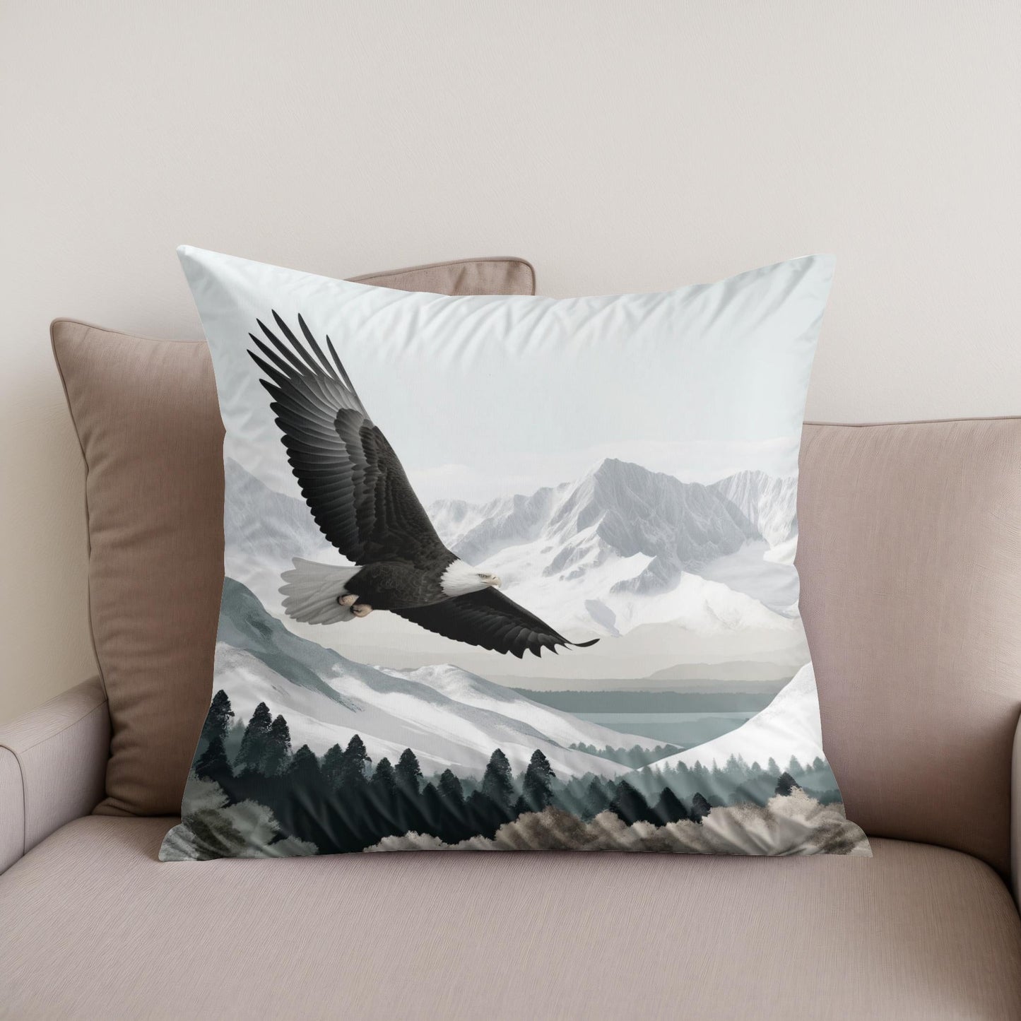 Mountain Majesty Cotton Cushion