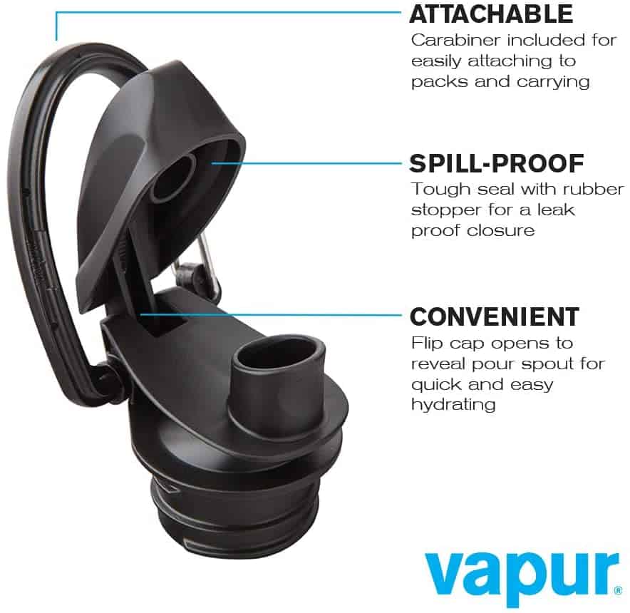 Vapur Wide Mouth 700ml Folding Water Bottle (Various Colours)