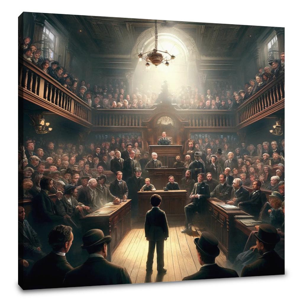Courtroom Revelation Canvas