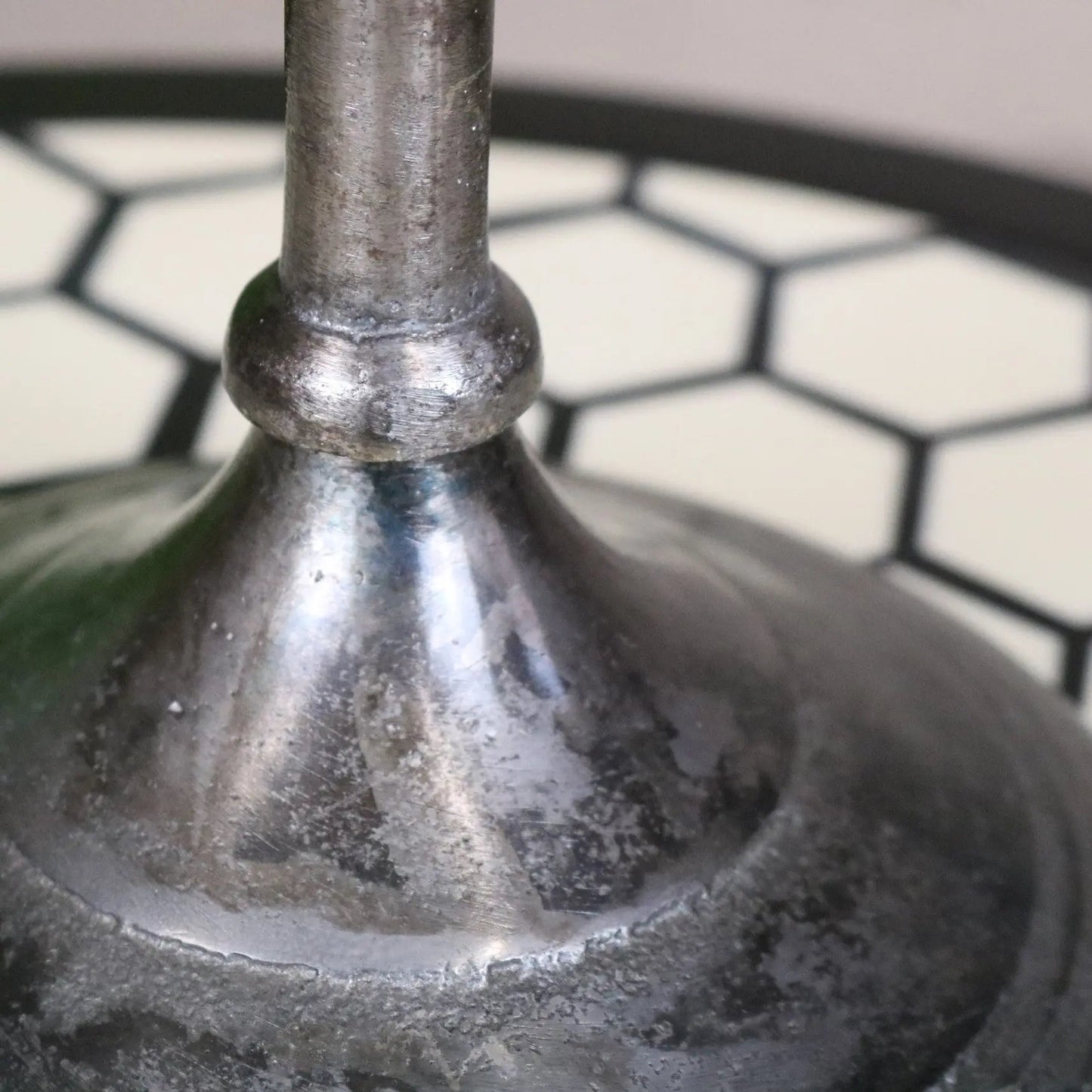 Veeha Candelabra Centerpiece 5 Candle Holder 40cm Gunmetal Silver