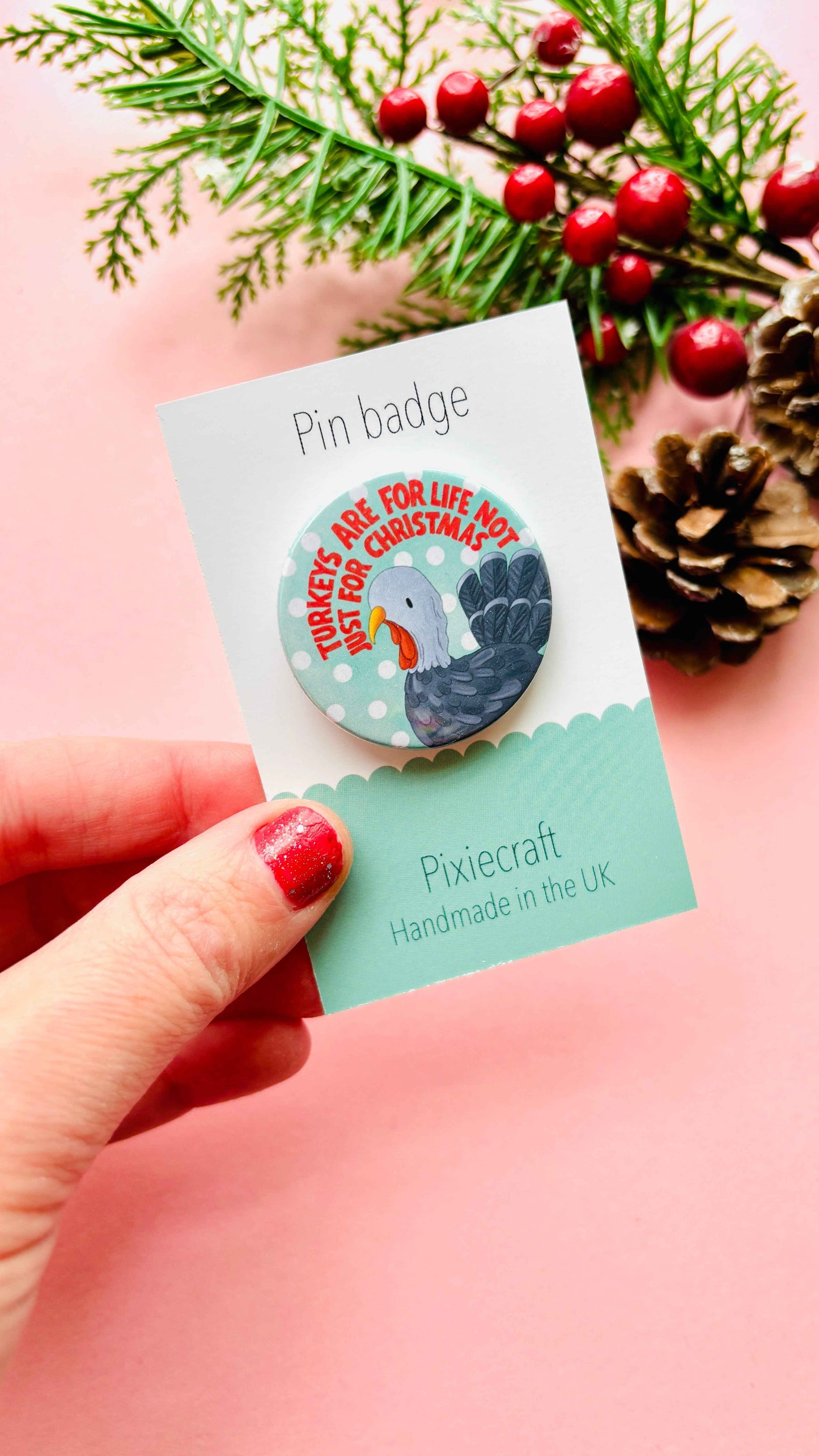 Funny Christmas Badges/Magnets Pick