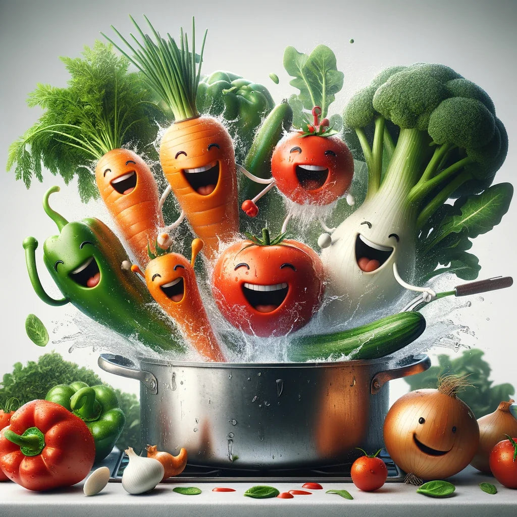 Veggie Splash Kitchen Cotton Cushion