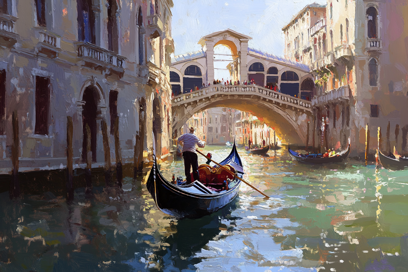 Venetian Canals Canvas
