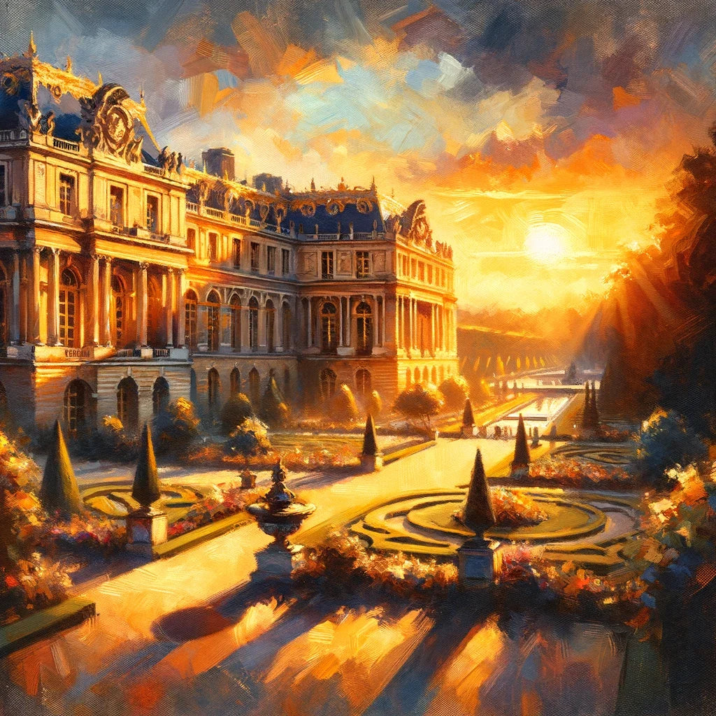 Versailles' Golden Aura Paris Canvas