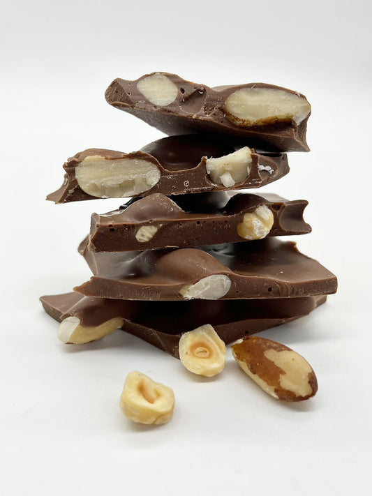Handmade Milk Chocolate Very Nutty Shards