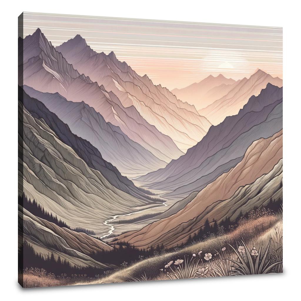 Sunrise Peaks Canvas
