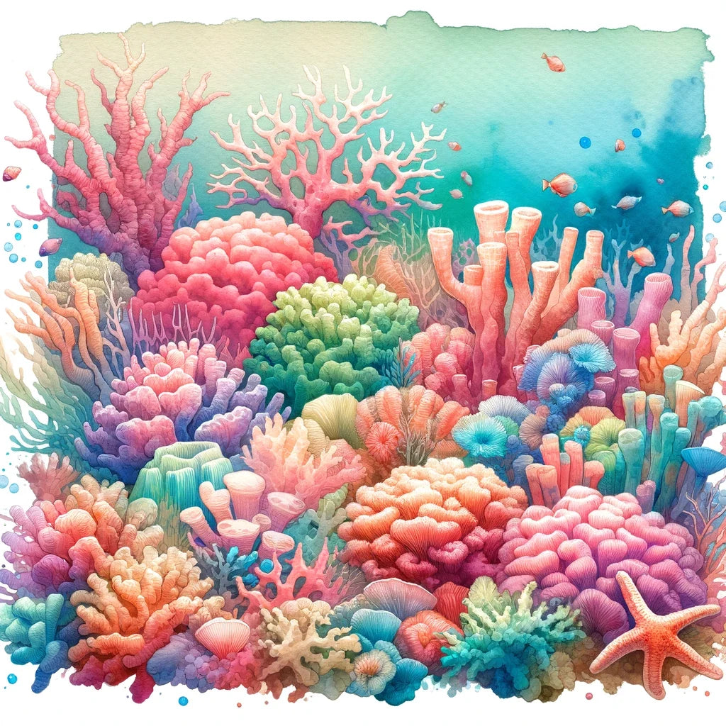 Vibrant Coral Reef Canvas