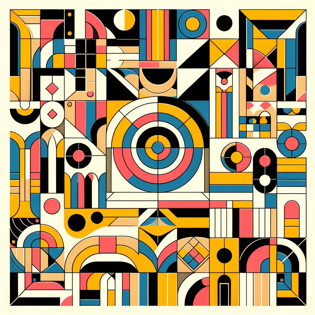 Vibrant Geometric Harmony Canvas