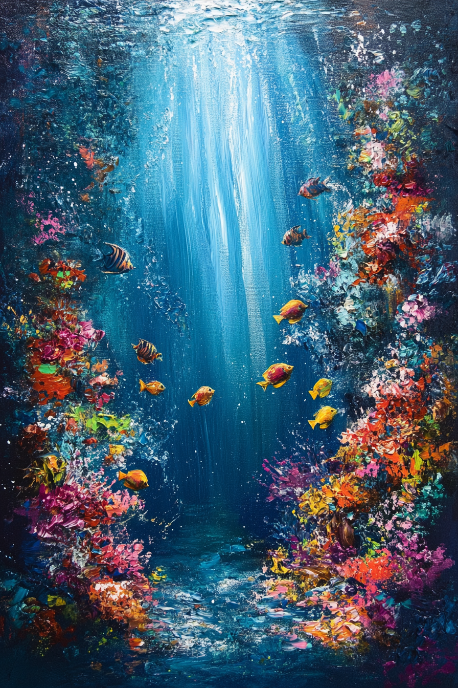 Vibrant Reefs Canvas