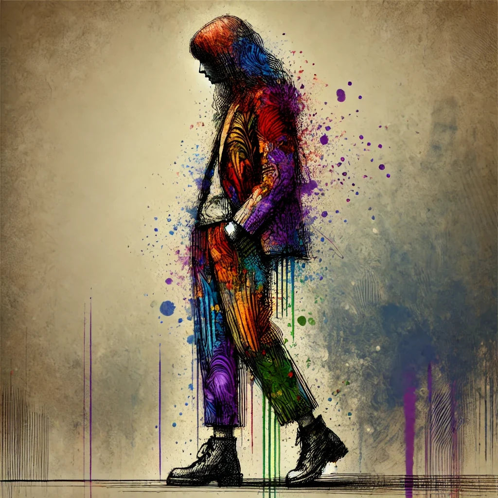 Vibrant Silhouette Art Canvas