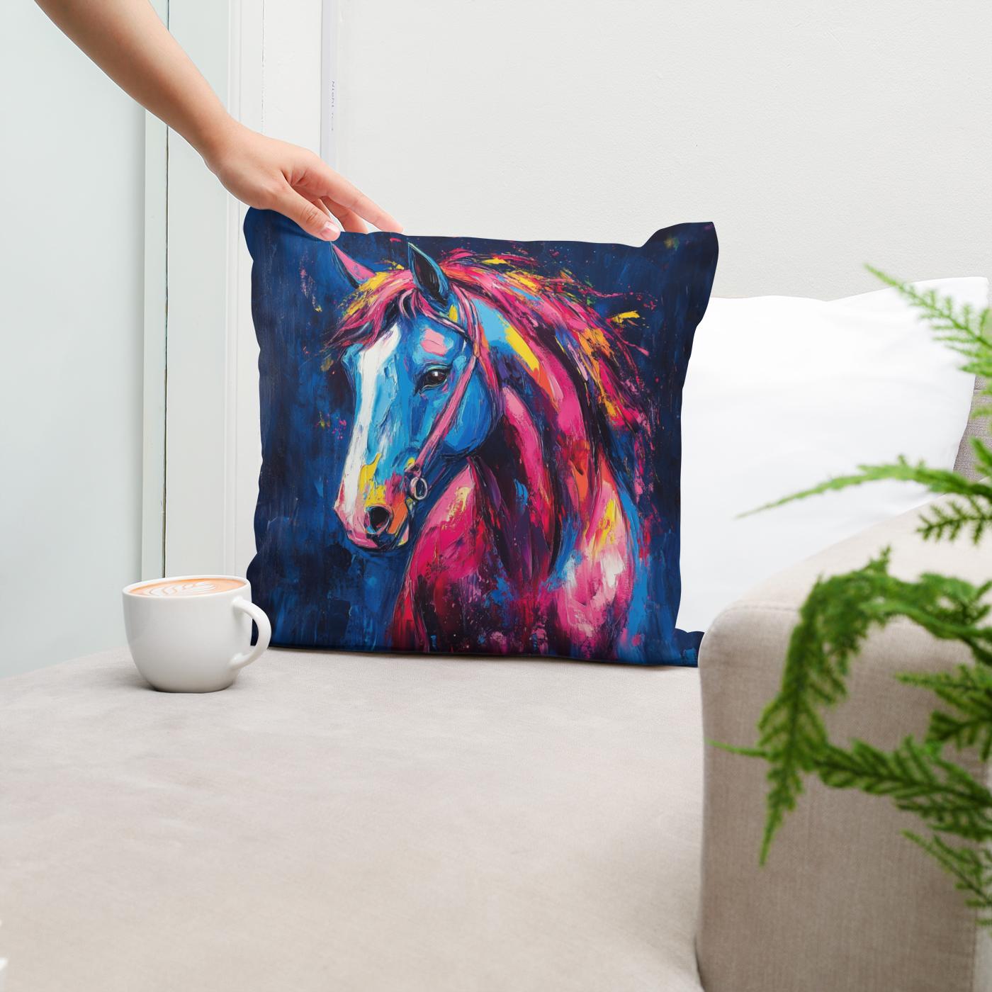 Electric Equine Cotton Cushion